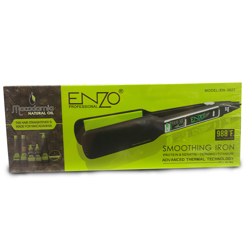 اتو مو انزو پروفیشینال مدل EN-3822 اصل (پهن) ENZOPORESSIONAL EN-3822