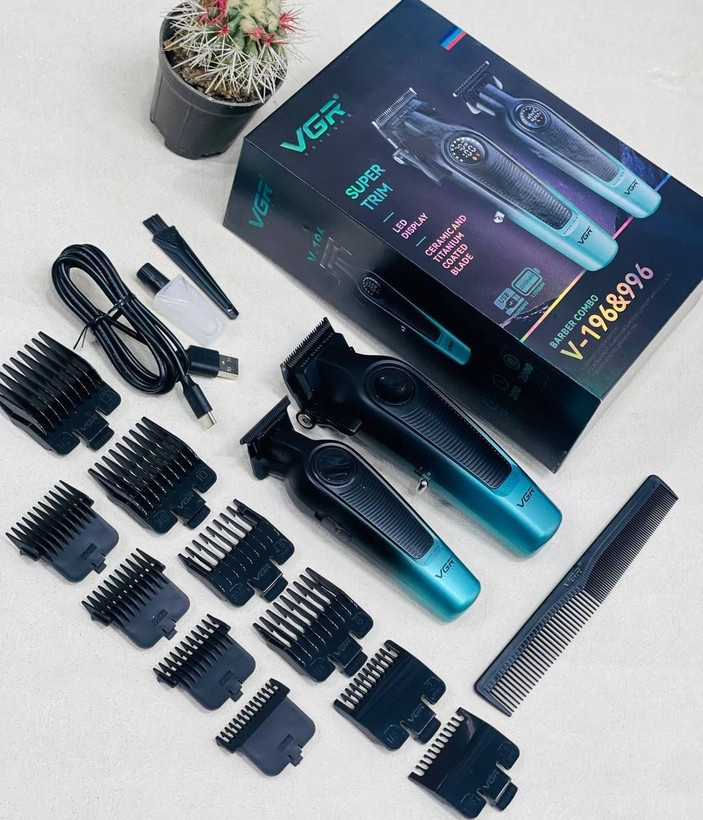 ست ماشین اصلاح وی جی آر مدل V-196 و V-996