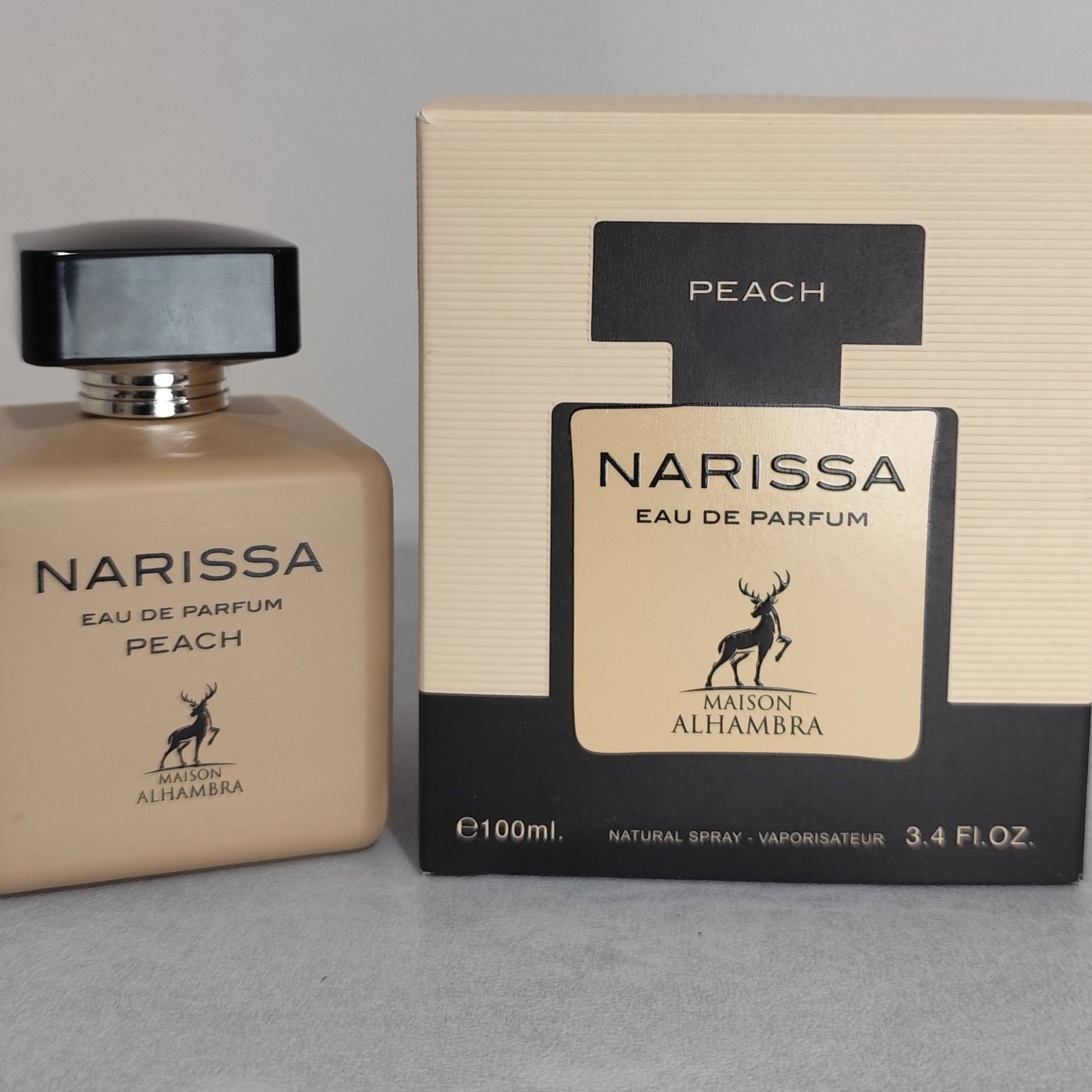 عطر اورجینال ناریسا پیچ الحمبرا حجم ۱۰۰میل ( مشابه نارسیس پودری ) زنانه | NARISSA PEACH ALHAMBRA