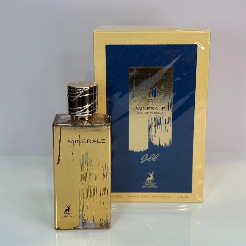 ادکلن ادوپرفیوم زنانه و مردانه مینرال گلد (طلایی) Alhambra Mineral Gold حجم ۱۰۰ میلی لیتر