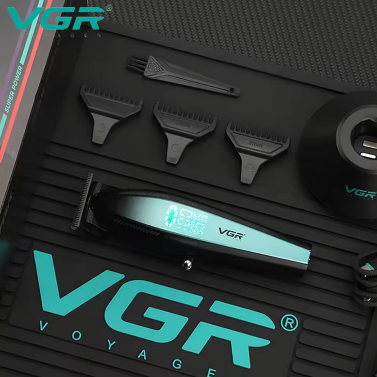 ماشین اصلاح وی جی آر مدل V-992 با تیغه سرامیک و ضد آب